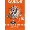 CANSON Zeichenblock Sketch&Notes A4 32250P003 blanko, 90g 50 Blatt