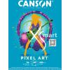CANSON Zeichenblock Pixel Art A4 32250P004 kariert, 120g 40 Blatt