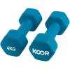 KOOR Kurzhantel Set 4kg F00914 türkis 2 Stück