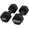 KOOR Kurzhantel Set 5kg F00915 schwarz 2 Stück