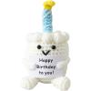 I AM CREATIVE Positive Cake 12.5cm 1000-1856 Happy Birthday, weiss