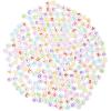 I AM CREATIVE Buchstaben-Perlen, rund 4701.04 weiss, bunt, 6mm 40g