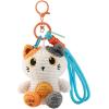 I-TOTAL Schlüsselanhänger gehäkelt XL3443 Katze orange