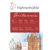 HAHNEMÜHLE Aquarellbl. Britannia 17x24cm 10628640 weiss satiniert, 300g 12 Blatt