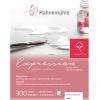 HAHNEMÜHLE Miniblock Expression 8.x10.5cm 10628664 weiss, 300g 12 Blatt