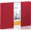 HAHNEMÜHLE Skizzenbuch D&S A5 quer 10628293 rot 80 Blatt