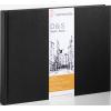 HAHNEMÜHLE Skizzenbuch D&S A6 quer 10628324 schwarz 62 Blatt