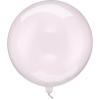 PARTYDECO Ballon 40cm ORB16-1-081 transparent rosa