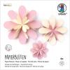URSUS Papierblüten Set 22.5x22.5cm 24260002 300g, 2 Farben ass. 12 Blatt