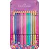 FABER-CASTELL Farbstifte Sparkle 201737 12 Farben im Metalletui