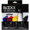 BLOCKX Acrylfarben 5x120ml 65120BXC Primärfarben