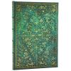 PAPERBLANKS Notizbuch blanco Midi PB1316-8 Smaragdblume 72 Blatt