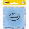 POST-IT Transparent Notes 73x73mm R330-1RSSB blau 36 Blatt