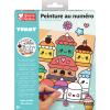 GRAINE CREATIVE Malen nach Zahlen 18x22cm GC-750268 Kawaii Kuchen