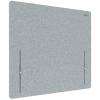 LEITZ Trennwand Leitz ERGO 80x70cm 6123-00-85 grau, höhenverstellbar