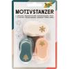 FOLIA Motivstanzer Set 7009 Weihnachten 3 Stück