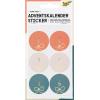 FOLIA Adventskalendersticker 9x14cm 15492 Round Bows 4 Blatt