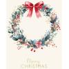 ABC Weihnachtskarten A6 18137 Kranz mit Schleife 5 Stück