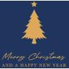ABC Weihnachtskarte B6 17251 Goldener Baum