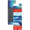 CARAN D'ACHE Classic Fibralo Brush 0.5-5mm 186.805 Marine 6 Stück