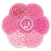 GLOREX Perlen Mix 61631014 rosa assortiert
