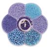 GLOREX Perlen Mix 61631012 blau assortiert