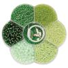 GLOREX Perlen Mix 61631013 grün assortiert