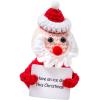 I AM CREATIVE Positive Santa 11.5cm 1000-1719 rot