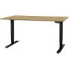 CONTINI Bürotisch ET225E 200x90cm 109553 Eiche/schwarz