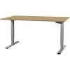 CONTINI Bürotisch ET225E 160x80cm 109886 Eiche/grau