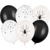 PARTYDECO Ballons 30cm SB14P3460006 Spinnen 6 Stück