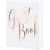 PARTYDECO Gästebuch 20x24.5cm KWAP58008019 weiss-roségold 44 Seiten