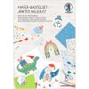 URSUS Papier Bastelset A4 8080003F Winter Holidays
