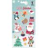 URSUS Filz Sticker Xmas 1-5.5cm 59550006 1 Blatt/21 Sticker