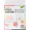 FOLIA Stickkarton 24.6x17.6cm 2322 weiss 40 Blatt