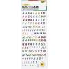 FOLIA Holo-Sticker 17102 ABC & 123 2 Blatt/312 Stück