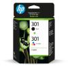 HP Combopack 301 BK/color N9J72AE DeskJet 2050 190/165 Seiten