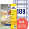 AVERY ZWECKFORM Universal-Etiketten 25.4x10mm L4731REV-25 weiss 5670 Stk./25 + 5 Blatt