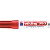 EDDING Permanent Marker 550 3-4mm 550-2 rot