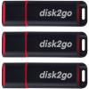 DISK2GO USB-Stick passion 2.0 8GB 30006495 USB 2.0 3 Pack