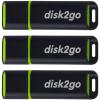 DISK2GO USB-Stick passion 2.0 16GB 30006496 USB 2.0 3 Pack