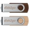 DISK2GO USB-Stick wood 16GB 30006667 USB 2.0 double pack