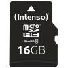 INTENSO Micro SDHC Card 16GB 3413470 Class 10