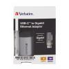 VERBATIM USB-C to GB Ethernet Adapter 49146 10cm CABLE