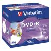 VERBATIM DVD+R Jewel 4.7 GB 43508 16x print IW 10 Pcs