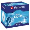 VERBATIM CD-R Jewel 80MIN/700MB 43365 52x Audio 10 Pcs