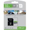 PNY micro-SDHC Elite 32GB P-SDU32GU185GW-GE UHS-I U1 & adapter