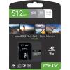 PNY micro-SDXC Pro Elite 512GB P-SDUX512U3100PRO-GE UHS-I U3 A2 & adapter