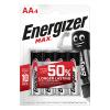 ENERGIZER Batterien Max AA 1.5V E303323700 LR6/AM3 4 Stück