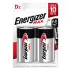 ENERGIZER Batterien Max D 1.5V E302306802 95 2 Stück